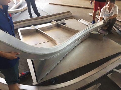 Aluminium Extrusion Profile Twisting Section Bending