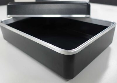 Thin walled aluminium curved to tight radius for first aid box Aluminium Bending for Aerospace