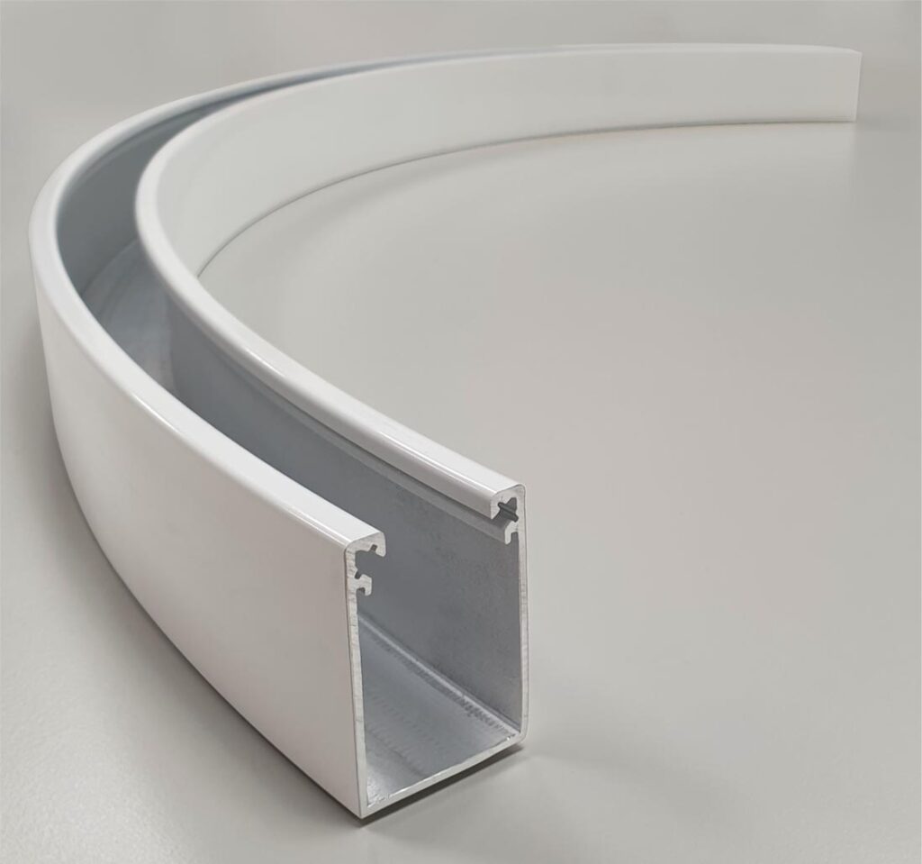 Perfectly curved aluminium channel extrusion The Hard Way