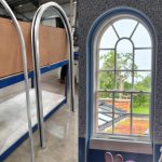 Arched aluminium windows