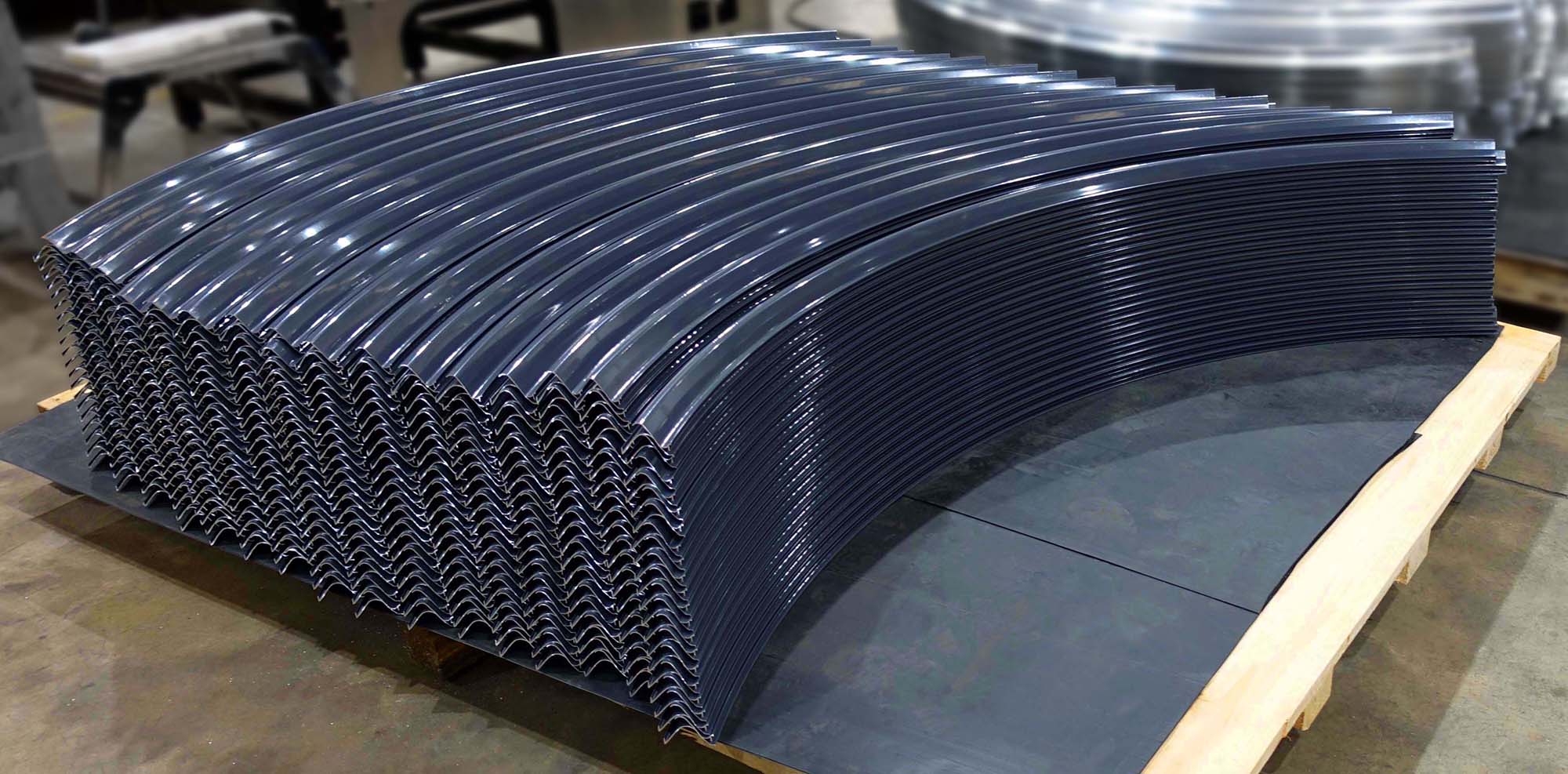 Curved Louvres by Alubend