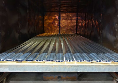 Twisted profiles in the heat treatment oven